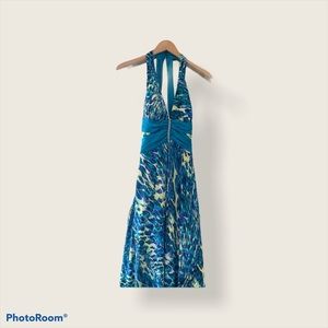 Vintage peacock prom dress